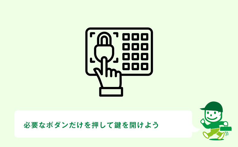 ボタン式のメールボックスの開け方