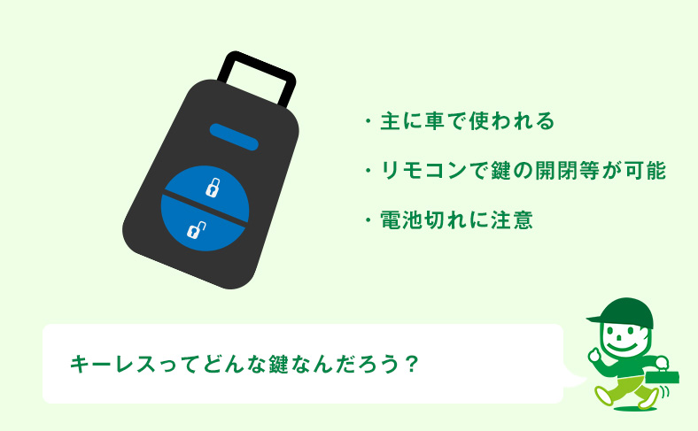 キーレスとはどんな鍵？