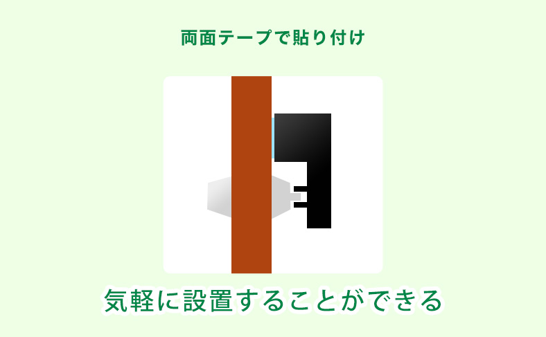 貼り付けタイプなら自分でも簡単に後付けできる